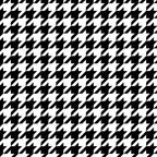 Monochrome Black & White Houndstooth Coffee Mug Gallery Image 2