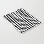Monochrome Black & White Houndstooth Notebook Gallery Image 3