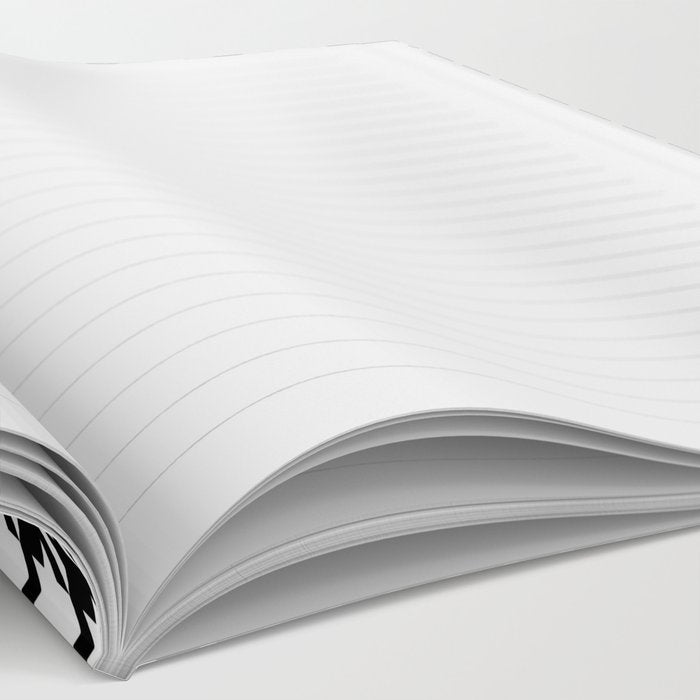 Monochrome Black & White Houndstooth Notebook Gallery Image 2