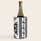 Tribal black and white Wine Chiller Gallery Image 3