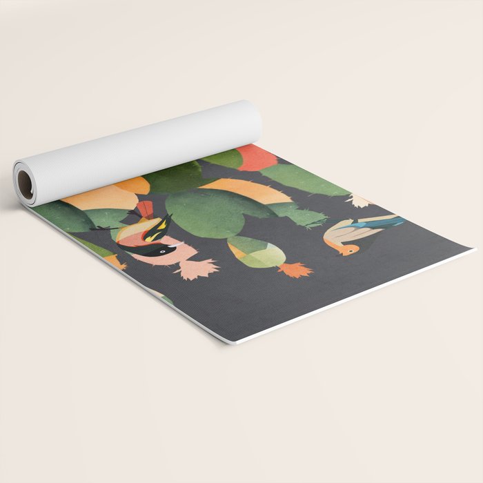 Cactus and Birds 4 Yoga Mat Gallery Image 2