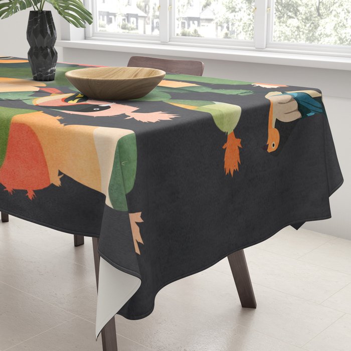 Cactus and Birds 4 Tablecloth Gallery Image 3