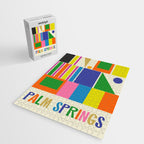 Modtastic Palm Springs Colorful Mid Century Modern Abstract Geometric Jigsaw Puzzle Gallery Image 2