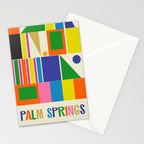 Modtastic Palm Springs Colorful Mid Century Modern Abstract Geometric Stationery Card Gallery Image 2
