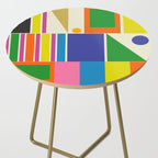 Modtastic Palm Springs Colorful Mid Century Modern Abstract Geometric Side Table Gallery Image 2