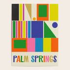 Modtastic Palm Springs Colorful Mid Century Modern Abstract Geometric Poster Gallery Image 4