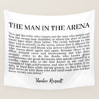 The Man In The Arena Wall Tapestry Gallery Image 4
