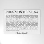 The Man In The Arena Welcome Mat Gallery Image 1