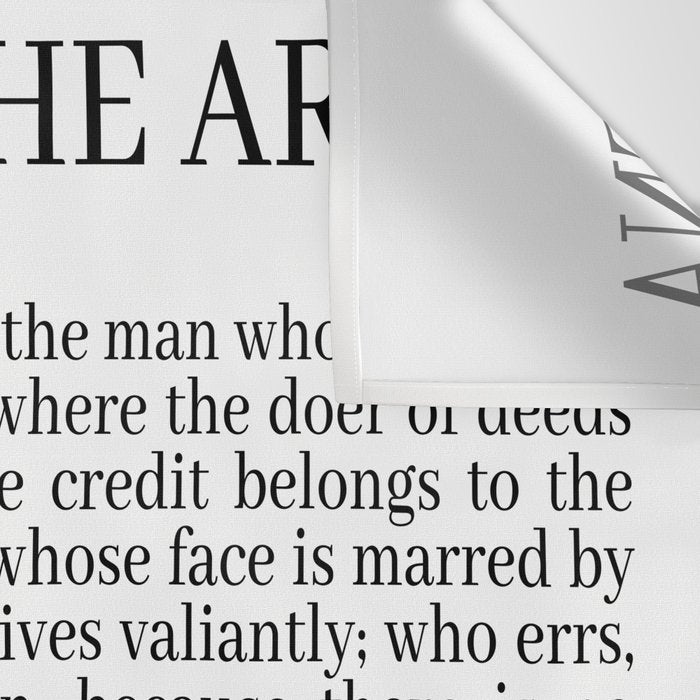 The Man In The Arena Wall Tapestry Gallery Image 3