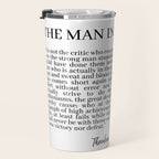 The Man In The Arena Travel Mug Gallery Image 3
