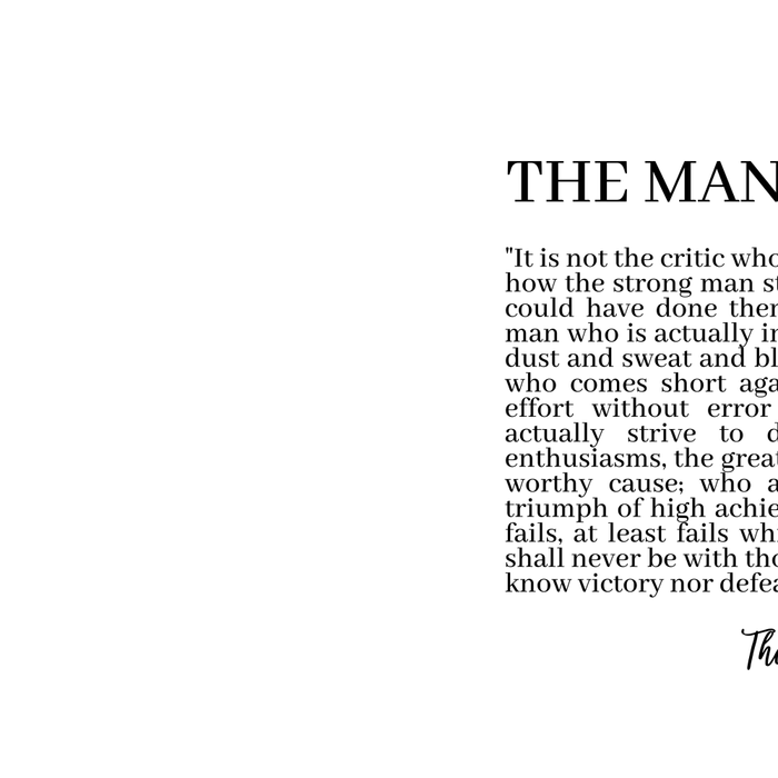 The Man In The Arena Coffee Mug Gallery Image 2