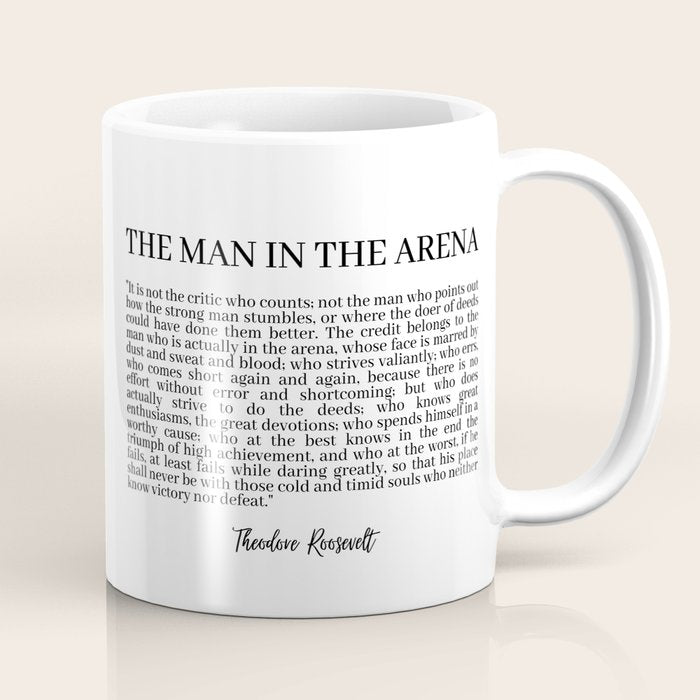 The Man In The Arena Coffee Mug Gallery Image 1