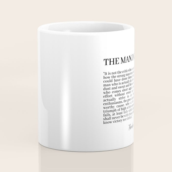 The Man In The Arena Coffee Mug Gallery Image 4