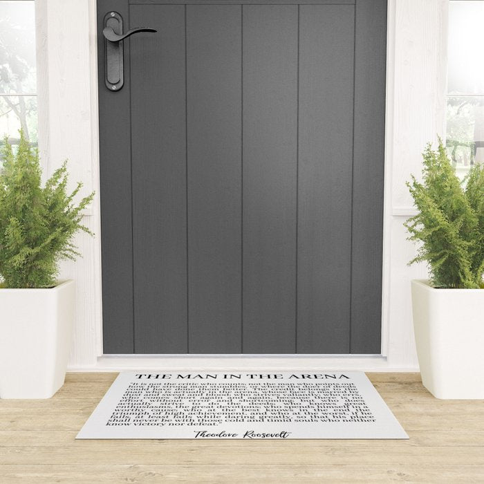 The Man In The Arena Welcome Mat Gallery Image 3