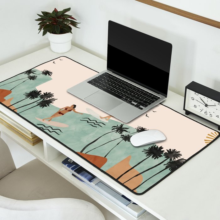 Sun sea and surf Desk Mat Gallery Image 2