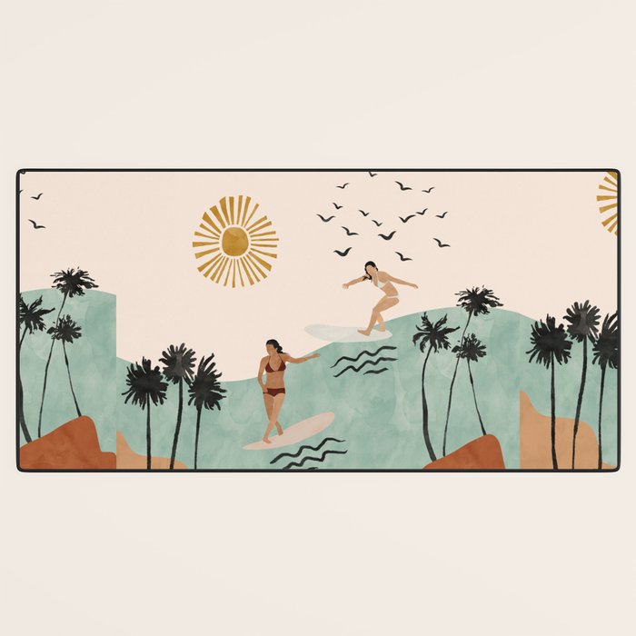 Sun sea and surf Desk Mat Gallery Image 3