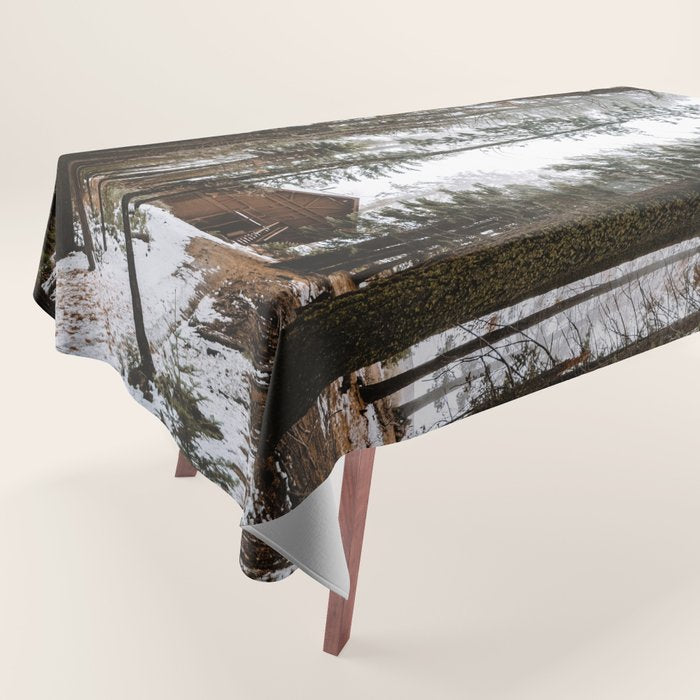 Cabin in the Woods Tablecloth Gallery Image 1