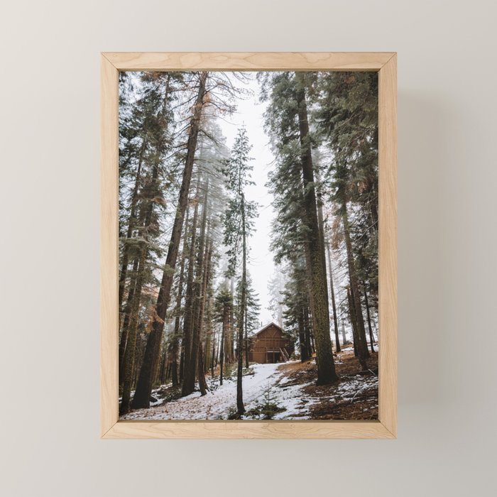 Cabin in the Woods Mini Art Print Gallery Image 1