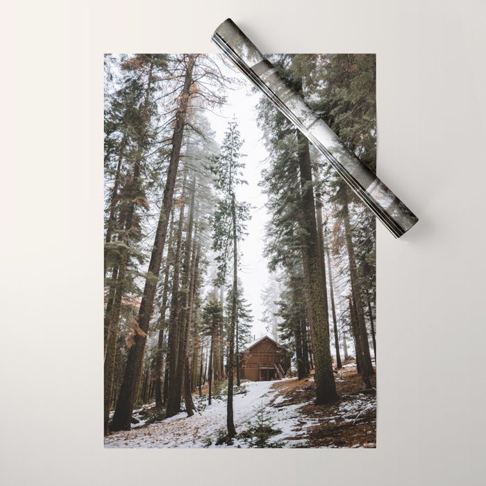 Cabin in the Woods Wrapping Paper Gallery Image 1