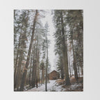 Cabin in the Woods Throw Blanket Gallery Image 2