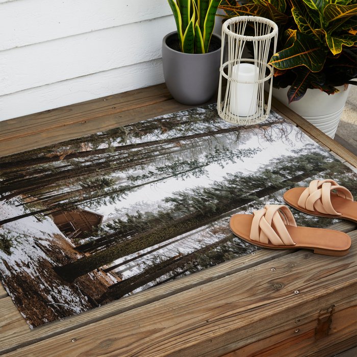 Cabin in the Woods Outdoor Rug Gallery Image 2