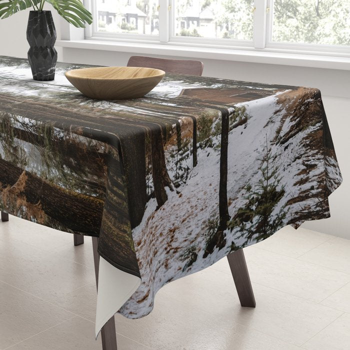 Cabin in the Woods Tablecloth Gallery Image 3