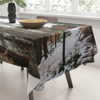 Cabin in the Woods Tablecloth Gallery Image 3