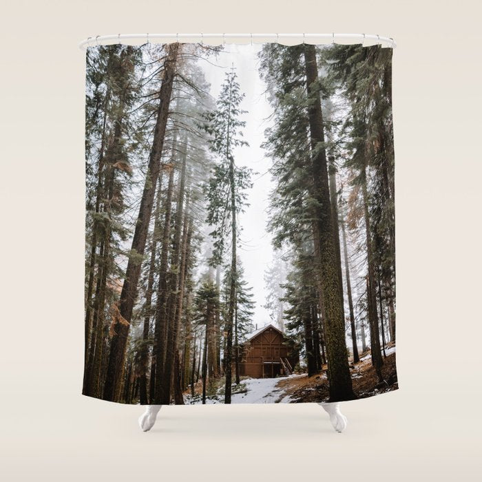 Cabin in the Woods Shower Curtain Gallery Image 1