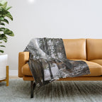 Cabin in the Woods Throw Blanket Gallery Image 1