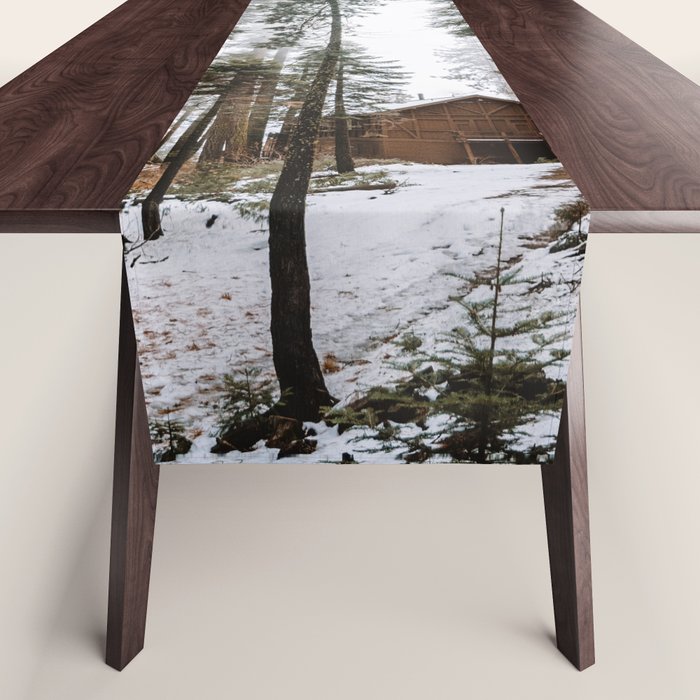 Cabin in the Woods Table Runner Gallery Image 1