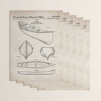 Canoe Patent - Kayak Art - Antique Wrapping Paper Gallery Image 3