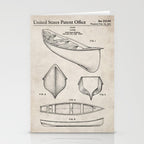 Canoe Patent - Kayak Art - Antique Stationery Card Gallery Image 2