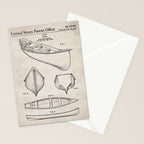 Canoe Patent - Kayak Art - Antique Stationery Card Gallery Image 2