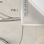Canoe Patent - Kayak Art - Antique Wall Tapestry Gallery Image 3