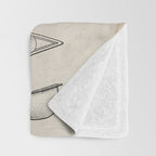 Canoe Patent - Kayak Art - Antique Throw Blanket Gallery Image 3