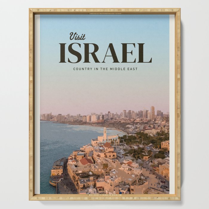 Visit Israel  Serving Tray Gallery Image 1