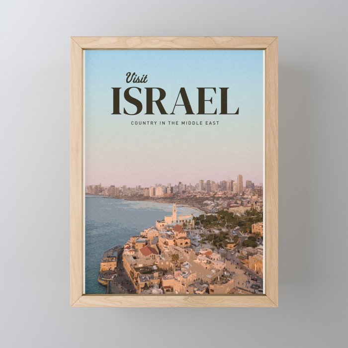 Visit Israel  Mini Art Print Gallery Image 1