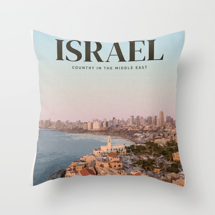 Visit Israel  Throw Pillow Gallery Image 6