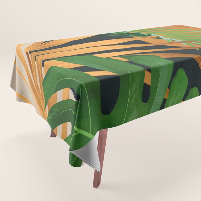 Tropical Night Garden 2 Tablecloth Gallery Image 1