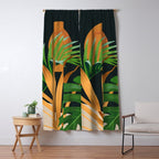 Tropical Night Garden 2 Window Curtain Gallery Image 5