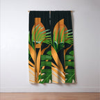 Tropical Night Garden 2 Window Curtain Gallery Image 3