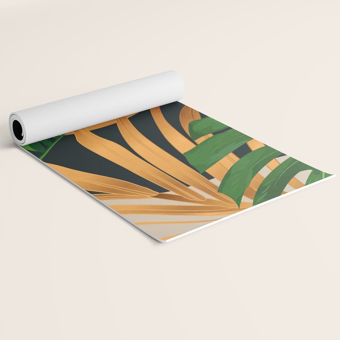 Tropical Night Garden 2 Yoga Mat Gallery Image 2