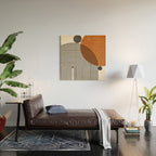 Modern Mid Century Wood Wall Art Gallery Image 2