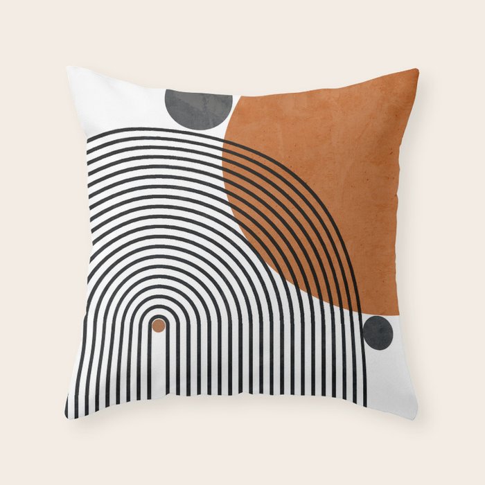 Modern Mid Century Throw Pillow Gallery Image 6