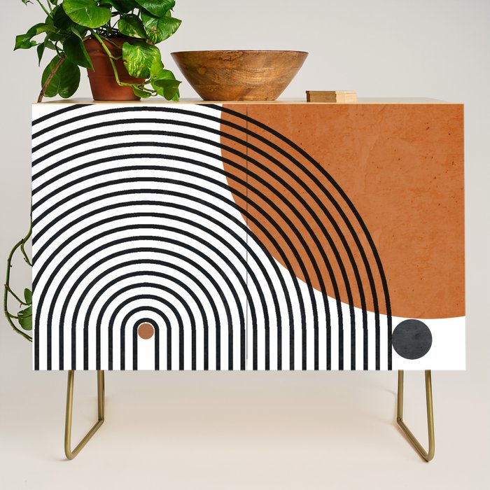 Modern Mid Century Credenza Gallery Image 1