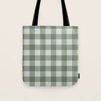 Sage Checkered Theme Tote Bag Gallery Image 1