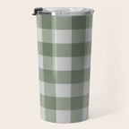 Sage Checkered Theme Travel Mug Gallery Image 3