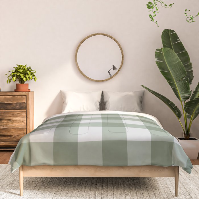 Sage Checkered Theme Comforter Gallery Image 3