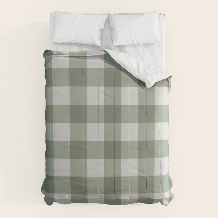 Sage Checkered Theme Comforter Gallery Image 6