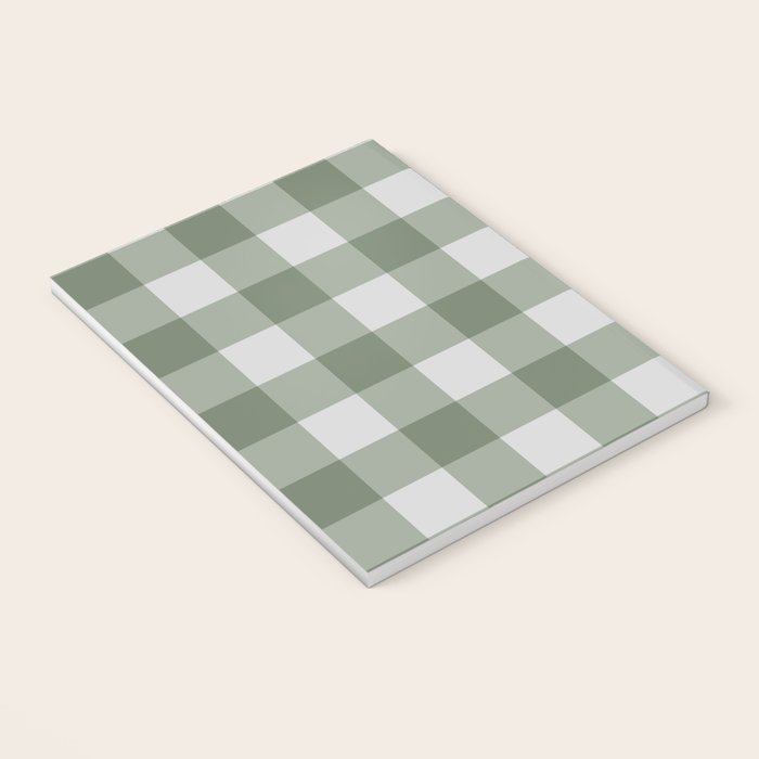 Sage Checkered Theme Notebook Gallery Image 3